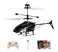 WFKKMEQ RC Helicopter, Remote Control Helicopters, Aircraft Model Helicopters, One Key Take Off and Landing, Easy to Fly Indoor and Outdoor Radio RC Flying Birthday Presents (Black)