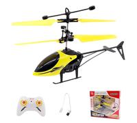 WFKKMEQ RC Helicopter, Remote Control Helicopters, Aircraft Model Helicopters, One Key Take Off and Landing, Easy to Fly Indoor and Outdoor Radio RC Flying Birthday Presents (Yellow)