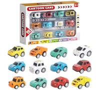 WFKKMEQ Toy Cars Party Favors for Kids, 12PCS Pull Back Cars Playsets Mini Toys Race Car Truck Model Car Friction Powered Race Vehicle Set Mini Toys Rewards Gift for Kids Birthday