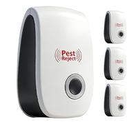 WFKKMEQ Ultrasonic Pest Repeller, 4 Pcs Electronic Mouse Repellent Plug-in Insect Repeller, Plug In Ultrasonic Rat Repellent, Mosquito Repellent, Pest Control for Spider, Cockroach, Flies, Rodent