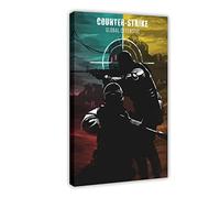 WFKLMSL CSGO Counter Strike CS GO Posters 1 Canvas Poster Bedroom Decor Sports Landscape Office Room Decor Gift Frame-style 16x24inch(40x60cm)