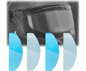 WFLCFR 4PCS Motorcycle Helmet Visor Anti Fog Rainproof Film for HJC i91, Helmet Visors Rainproof Sticker Antifog Lens Film,A