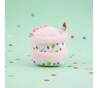 wfljl Pink Plush Cupcake Dog Squeak Toy - Interactive Squeaking Sound Enhances Playtime, with a Cute and Funny Cupcake Design Perfect for Chewing. an for Puppies and a Delightful Pet Toy