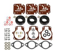 WFLNHB 3pcs Carburetor Rebuild Kit with Float fits for Johnson Evinrude 396701 18 20 25 28 30 35 40 45 48 50 55 60 65 70 75 HP