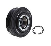 WFLNHB AC Compressor Clutch Assembly 447150-1522 Repair Kit with Pulley Bearing, Electromagnetic Coil & Plate Fit for VW T5 Transporter Multivan Amarok 2.0