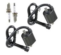 WFLNHB Ignition Coil Spark Plugs, VIRAGO 535 XV535 (1987-2000) Compatible, 2PC Set