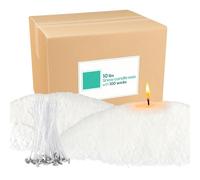 Wfmolcand 10 lb Natural Pearl Wax Sand DIY Set with 100 Wicks, Reusable, Continuous Burning, Unscented Candle Powder, Designed for Handmade Candles, Wedding Celebrations and Party Decorations