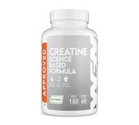 WFN Approved Creatine Creapure Capsules - 180 Giga Capsules (1000mg Creatine per Capsule) - Vegan Supplement - No additives - Produced & Tested in Germany