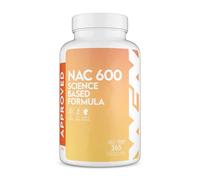WFN Approved NAC 600 mg per Capsule - N-Acetyl-L-Cysteine - 365 Capsules Annual Supply - Highly dosed, Vegan, Without additives - Produced & Laboratory Tested in Germany