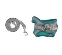 WFNIHONHON Dog Harness Leash, Adjustable Pet Vest with Reflective Strips, Nylon Strap for Cats and Small to Medium Dogs, Lightweight Breathable No-Choke Design for Walking Training (XS)