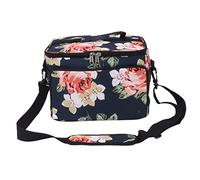 WFNIHONHON for Insulated Lunch Bag, Premium Oxford Cloth Outer, and Durable, Large Capacity with Multiple Pockets, Portable Design for Travel, Camping, and Daily Use (Dark Blue)