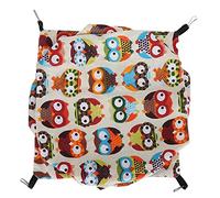 WFNIHONHON Small Pet Soft Hanging 3 Layer Hammock Sleeping Bag Cage for Hamster Sugar Glider (L)