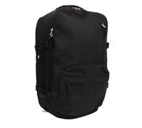 WFNIHONHON Travel Backpack for Outdoor Adventures, Multi Compartment Organizer, Water Resistant Nylon, Lightweight Design, Large Capacity Carry On Bag for Men and Women (Black)