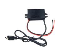 WFNKJTGO 12V24V to 5V 3A DC-DC Step Down Voltage Power Supply Output Adapter Car Power Converter USB with Reverse Protection(Single Mini USB)