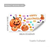 WFor All Stickers For HFor Alloween With Spooky Designs, Suitable For Multiple Surfaces Including WFor Alls And Windows, Easy To Apply And Remove