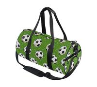 Wfrish Athletic Bag Sports Duffel Gym Tote Bags for Men and Women All Purpose Lightweight Carry On Bag Weekender Travel Bags, Footballs, 17.6 x 9 x 9 in