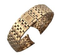 WFRUEDWC 16mm 19mm 20mm 316L Curved End Stainless Steel Watchband For Omega DE VILLE PRESTIGE Orbis Edition Watch Strap Folding Clasp