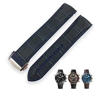 WFRUEDWC 19mm 20mm Cowhide Watch Bands For Omega Seamaster 300 Speedmaster DE VILLE Watch Strap For Men Bracelet