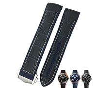 WFRUEDWC 19mm 20mm Cowhide Watch Bands For Omega Seamaster 300 Speedmaster DE VILLE Watch Strap For Men Bracelet