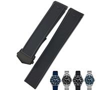 WFRUEDWC 20mm 22mm Rubber Silicone Watch Strap Black Blue Brown Watch Bands for Tag Heuer CARRERA AQUARACER F1 Diving Waterproof Bracelet
