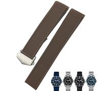 WFRUEDWC 20mm 22mm Rubber Silicone Watch Strap Black Blue Brown Watch Bands for Tag Heuer CARRERA AQUARACER F1 Diving Waterproof Bracelet (Color : 10mm Gold Clasp, Size : 22mm)