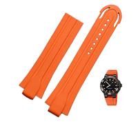 WFRUEDWC 24mm*12mm Lug End Rubber Waterproof Watchband For Oris Wristband Silicone Watch Strap Stainless Steel Folding Clasp