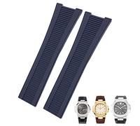 WFRUEDWC 25mm Notch Shape Rubber Silicone Watch Strap Waterproof Watch Bands For PATEK PHILIPPE Nautilus Men Bracelet