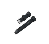 WFRUEDWC Black Sport Fashion Resin Quick Release Watch Bands Fit for PRG-260 Watch Strap (Color : Without Words, Size : 16mm)