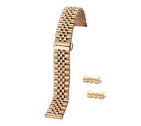 WFRUEDWC Butterfly Buckle Stainless Steel Watchband Bracelet Solid Metal Watch Strap Curved End Link 12mm 14mm 16mm 18mm 20mm 22mm watch strap