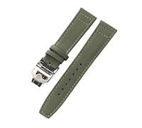WFRUEDWC Canvas Leather Watchband Strap for IWC Watch with New Deployment Folding Buckle Correa de reloj Nylon Bracelet Accessories Parts