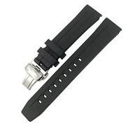 WFRUEDWC For Tissot 1853 Seastar T120 T114 Watchband Rubber Sport Diving Black Blue Soft Watch Strap Silicone Rubber 19mm 20mm Watchband (Color : 10mm Gold Clasp, Size : 19mm)