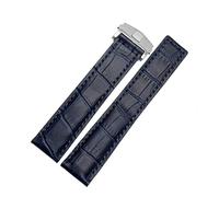 WFRUEDWC Genuine Leather Bracelet 19mm 20mm 22m for Tag Heuer Watchband Men Wristwatches Band Accessories Fold Buckle Leather Watch Strap (Color : 26mm, Size : 22mm)