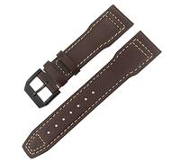 WFRUEDWC Genuine Leather Watchband 20/21/22mm Fit for IWC Mark XVIII Le Petit Prince Pilotu2019s Watch IW3777 IW3270 Brown Cowhide Strap
