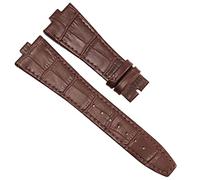 WFRUEDWC Genuine Leather Watchband For Vacheron Constantin OVERSEAS Series 4500V 5500V P47040 Stainless Steel Buckle Men Watch Strap 25 * 8mm