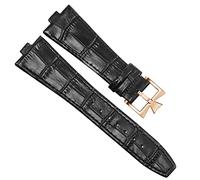 WFRUEDWC Genuine Leather Watchband For Vacheron Constantin OVERSEAS Series 4500V 5500V P47040 Stainless Steel Buckle Men Watch Strap 25 * 8mm