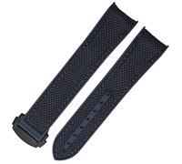 WFRUEDWC Silicone Nylon Rubber Watch Strap For Omega Seahorse 300 Quarter Orange Ocean Universe 600 Black grey 20mm 22mm Watch Band