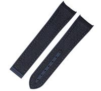 WFRUEDWC Silicone Nylon Rubber Watch Strap For Omega Seahorse 300 Quarter Orange Ocean Universe 600 Black grey 20mm 22mm Watch Band