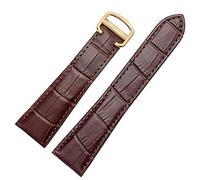 WFRUEDWC Watch Strap For Cartier Tank Genuine Leather Watch Band Men's Claire Leather Belt London Solo Mechanical Watch Accessories 25mm (Color : 25-12mm, Size : 24mm)