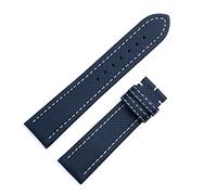 WFRUEDWC Watchband 22mm For Breitling Avenger Soft Checkered Pattern Leather Watch Band Strap