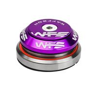WFS HY638 1-1/8" to 1-1/2" Tapered Integrated Headset Set for Tapered Head Tubes - CNC Aluminum Alloy, Threadless, Sealed Bearings for Mountain Bike, City, Road Bikes, MTB & BMX, Purple