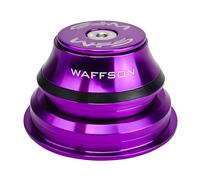 WFS HY875 1-1/8" to 1-1/2" Tapered Semi-Integrated Headset Set for Tapered Head Tubes - CNC Aluminum Alloy, Threadless, Sealed Bearings for Mountain Bike, City, Road Bikes, MTB & BMX, Purple