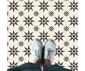 WFS6022 - Alabaster and Pebble Granada Heritage Tiles Floor Stickers 120cm x 60 cm