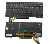 WFSZBP Keyboard Replacement with Backlit for Thinkpad E480 E485 E490 E495 T480S T490 T495 L380 L390 L480 L490,L480 L380 L390 Yoga 01YP360 Series Laptop US Layout with Pointer Black Frame(Backlit)