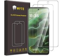 WFTE 2-Pack for Motorola Moto G35 5G Screen Protector,Anti-Drop & Anti-Scratch Protection Film,Bubble-Free,HD Clear,Dust-Free Premium Premium Tempered Glass For Motorola G35,Case-Friendly