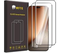 WFTE 2-Pack Screen Protector for HONOR Magic 8 Pro 5G 3D Full Coverage,Anti-Scratch,HD Clear,Anti-fingerprint,Bubble-Free,Premium Tempered Glass Screen Protector For HONOR Magic8 Pro (Black)