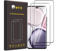 WFTE 2-Pack Screen Protector for HONOR Magic7 Lite/X9C 3D Full Coverage,Anti-Scratch,High Transparency,Anti-fingerprint,Bubble-Free,Premium Tempered Glass Screen Protector For HONOR Magic 7 lite 5G