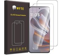 WFTE 2-Pack Screen Protector for Motorola Moto Edge 50 Neo,Anti-Scratch,High Transparency,Bubble-Free,Dust-Free Premium Screen Protector Tempered Glass For Moto Edge 50 Neo