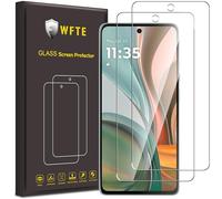 WFTE 2-Pack Screen Protector for Motorola Moto G75 5G,9H Hardness,Anti-Scratch,Anti-Fingerprint,Bubble-Free,HD Clear,Premium Protective Tempered Glass Film for Motorola G75,Case Friendly