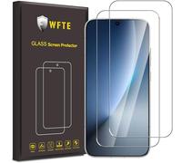 WFTE 2-Pack Screen Protector for Oppo A6 Pro/Relame16/OPPO Find X8/X9/Honor Magic 8,9H Hardness,Anti-Scratch,Anti-Fingerprint,Bubble-Free,HD Clear,Premium Protective Tempered Glass Film,Case Friendly