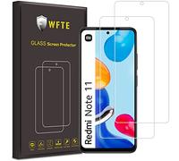 WFTE 2-Pack Screen Protector for Xiaomi Redmi Note 11/11S,Anti-Scratch,High Transparency,Anti-fingerprint,Bubble-Free,Dust-Free Premium Screen Protector Tempered Glass For Redmi Note 11/11S